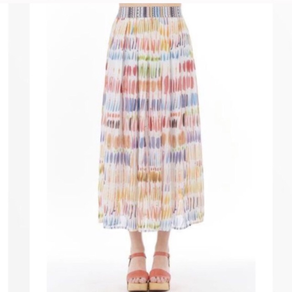 Save the Queen Painterly Maxi Skirt